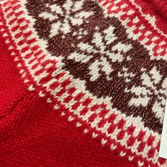 NWT Baby GAP Red FAIR ISLE Sweater GIRLS 2 2T - Picture 2 of 6